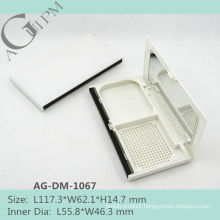 Rectangular Compact Powder Case/Compact Powder Container With Mirror AG-DM-1067, AGPM Cosmetic Packaging , Custom colors/Logo